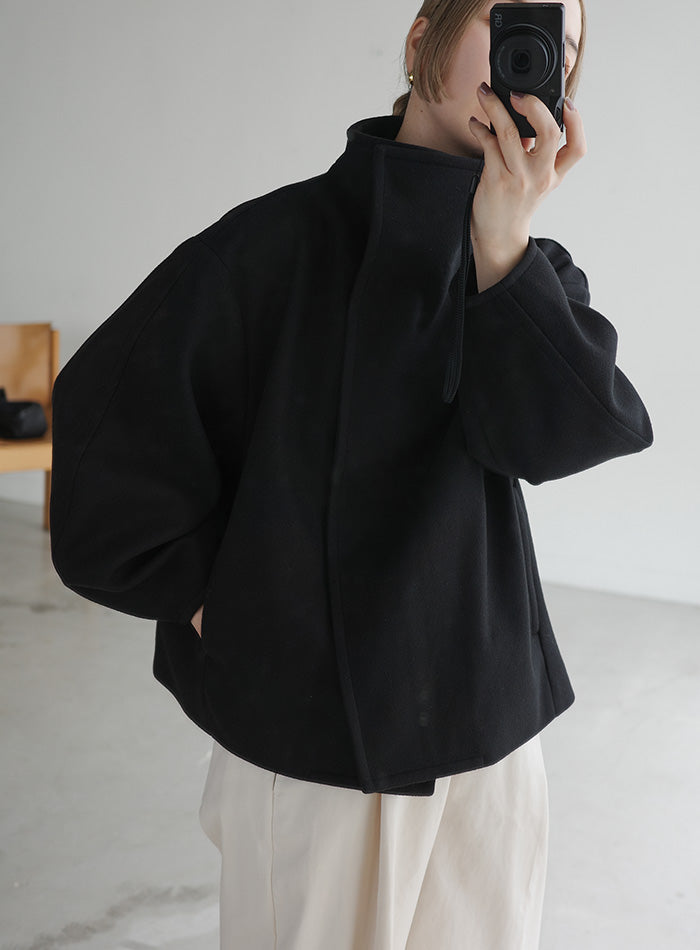 ジャケット・アウター moca select MOCA by son」 ジップアップブルゾン FREE ダークグレー