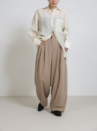 カットジョーゼットバルーンスラックス