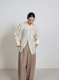 カットジョーゼットバルーンスラックス