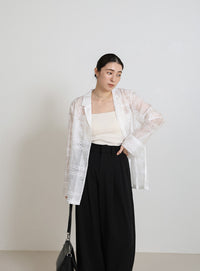 カットジョーゼットバルーンスラックス