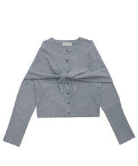 ニットスカーフセットカーディガン