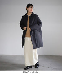 ダブルボタンビンテージサテンオーバーシャツ