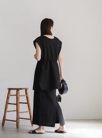 カットキルティングドロストベスト【SALE】