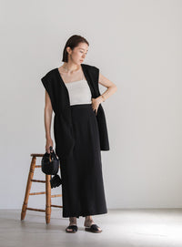 カットキルティングドロストベスト【SALE】