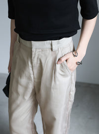 シースルーレイヤードパンツ【SALE】