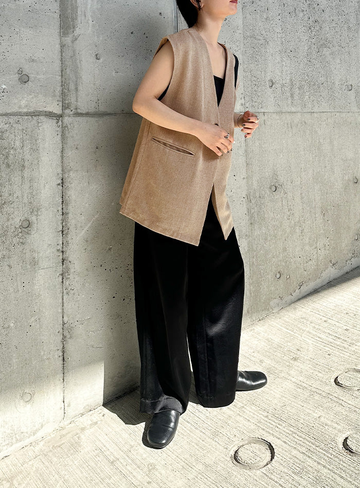 ノーカラーベスト【by SON】【SALE】