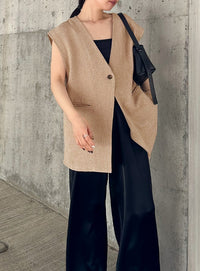 ノーカラーベスト【by SON】【SALE】