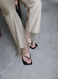 シースルーレイヤードパンツ【SALE】