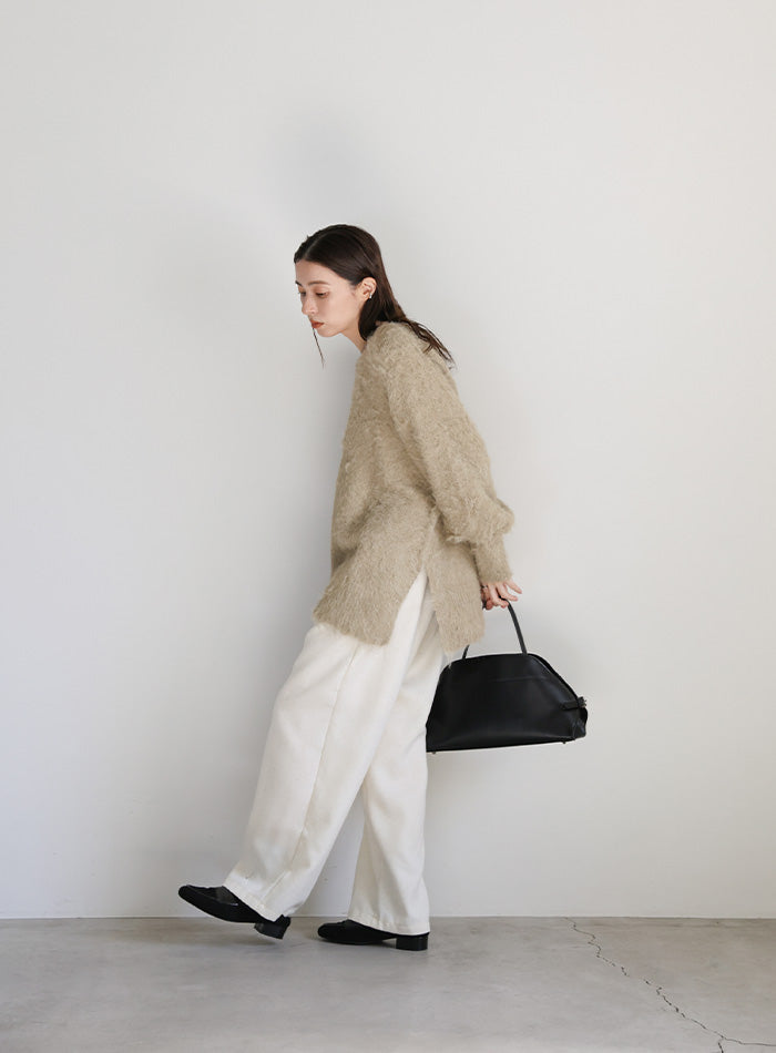 モヘアタッチ2WAYオーバーニット