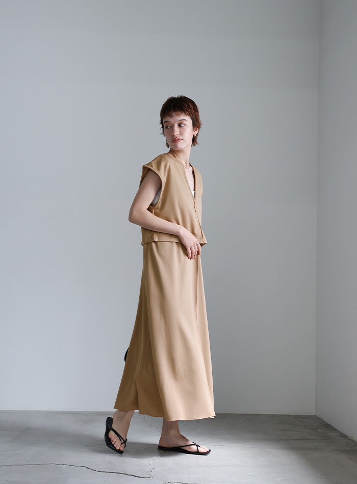 2wayレイヤードVネックワンピース – SELECT MOCA