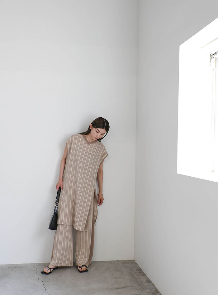 サマーニットストライプセットアップ – SELECT MOCA