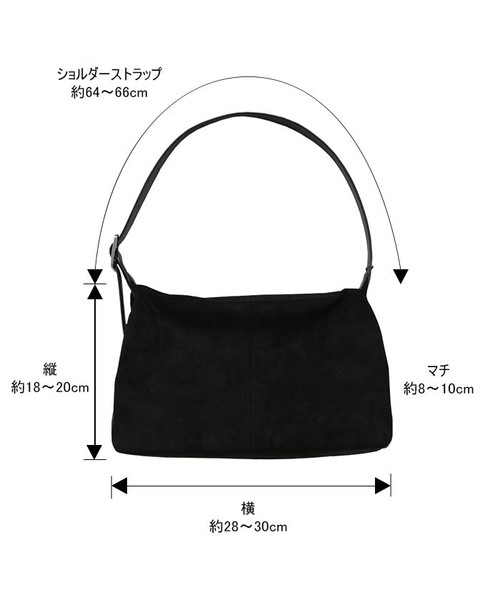 フェイクスエードワンショルダーバッグ