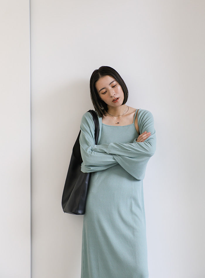 ボレロ＆キャミワンピースセットアップ【SALE】