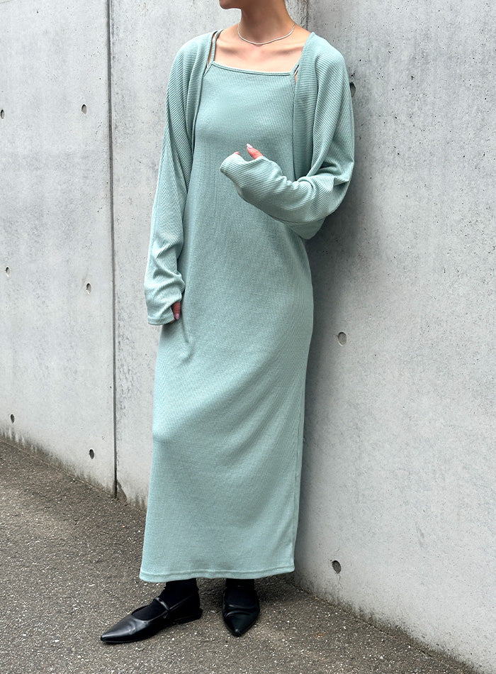 ボレロ＆キャミワンピースセットアップ【SALE】