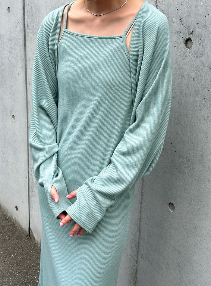 ボレロ＆キャミワンピースセットアップ【SALE】
