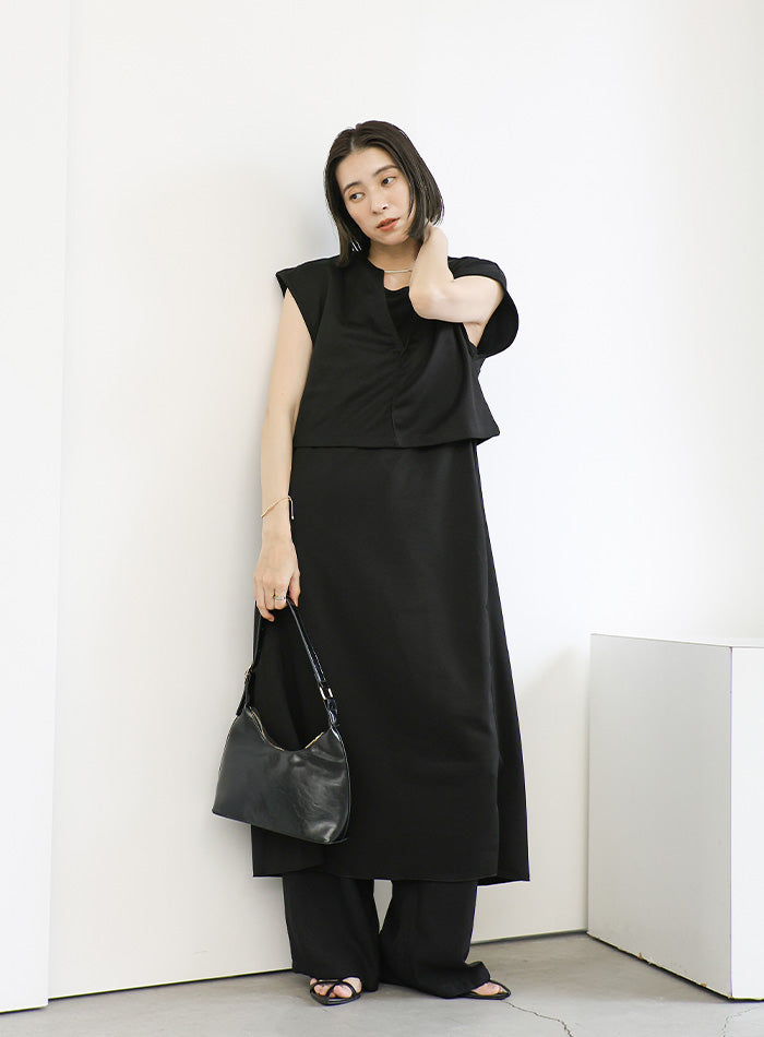 2wayレイヤードVネックワンピース – SELECT MOCA