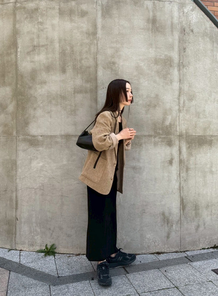【サイズ展開あり】2WAYアメリカンスリーブロングニットワンピース【by SON】