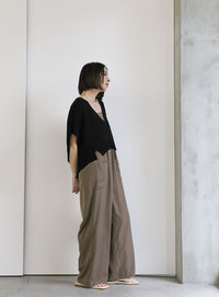 Vネックサマーニットベスト【SALE】