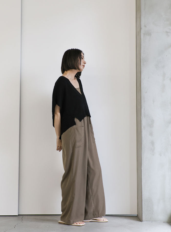 Vネックサマーニットベスト【SALE】