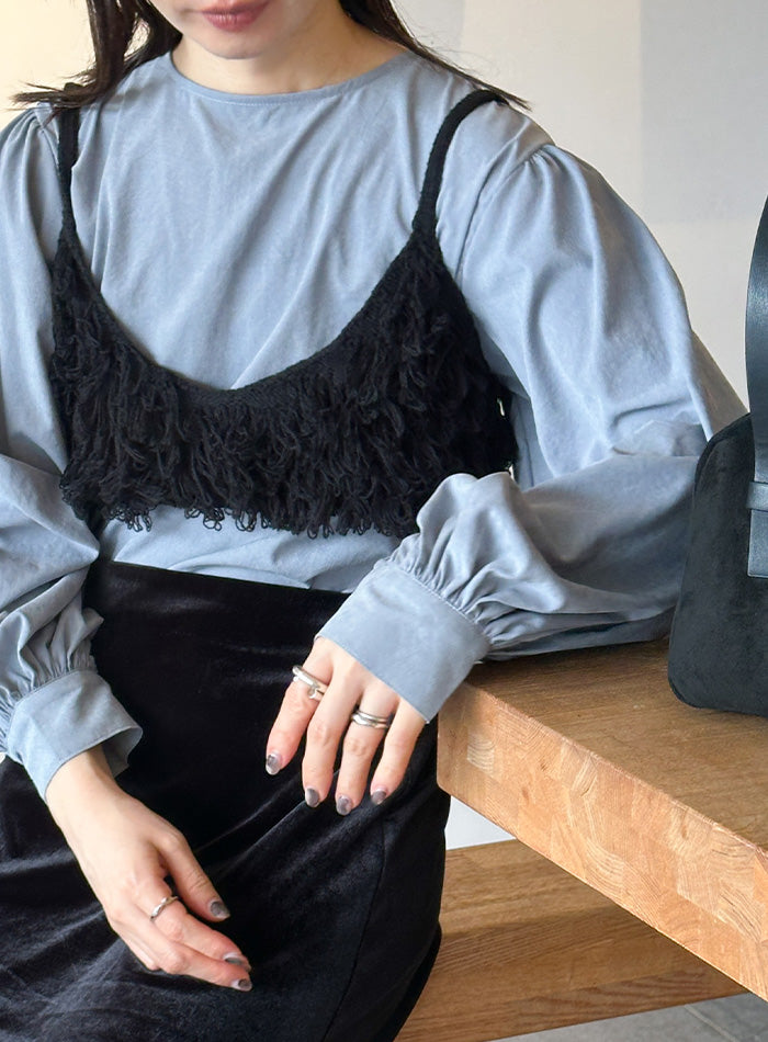 フリンジニットビスチェ【by SON】