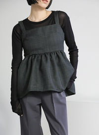 クルーネックリンキングメローシアープルオーバー【SALE】