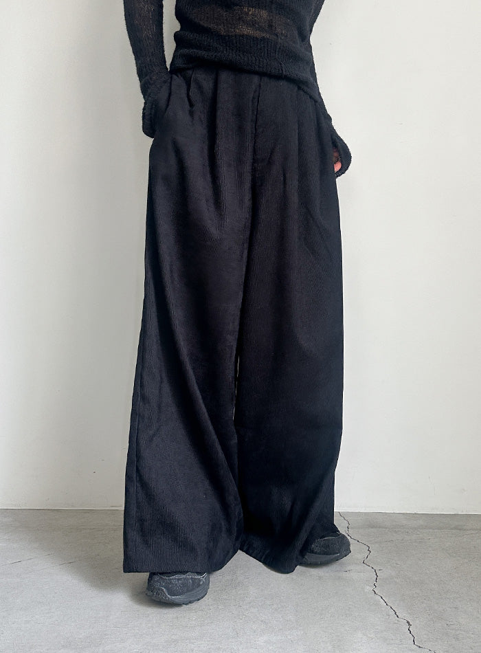 コーデュロイワイドストレートスラックス【by SON】 – SELECT MOCA