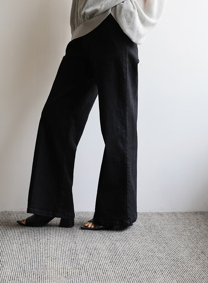 【Et】セミフレアデニムパンツ【SALE】