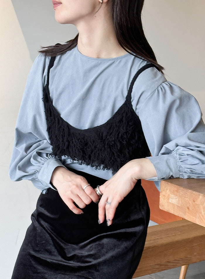 フリンジニットビスチェ【by SON】