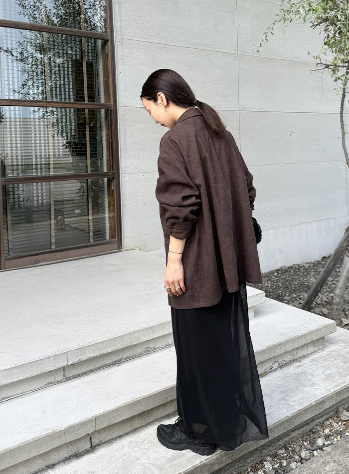 シアーストレッチロングワンピース【by SON】 – SELECT MOCA