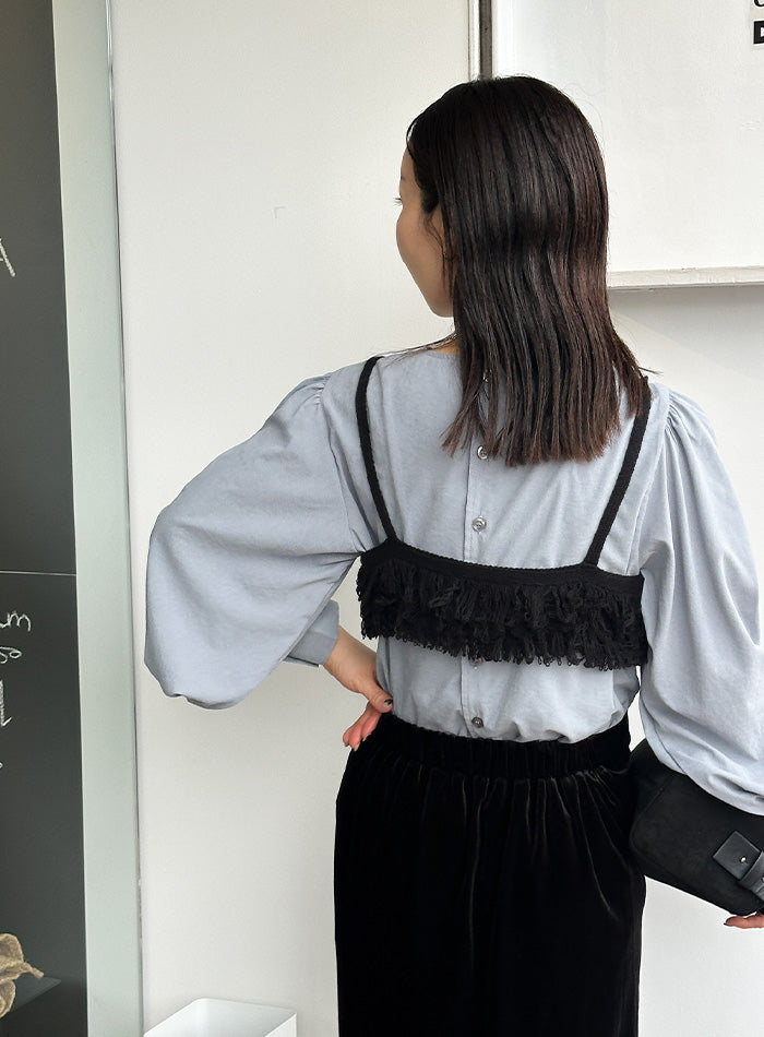 フリンジニットビスチェ【by SON】