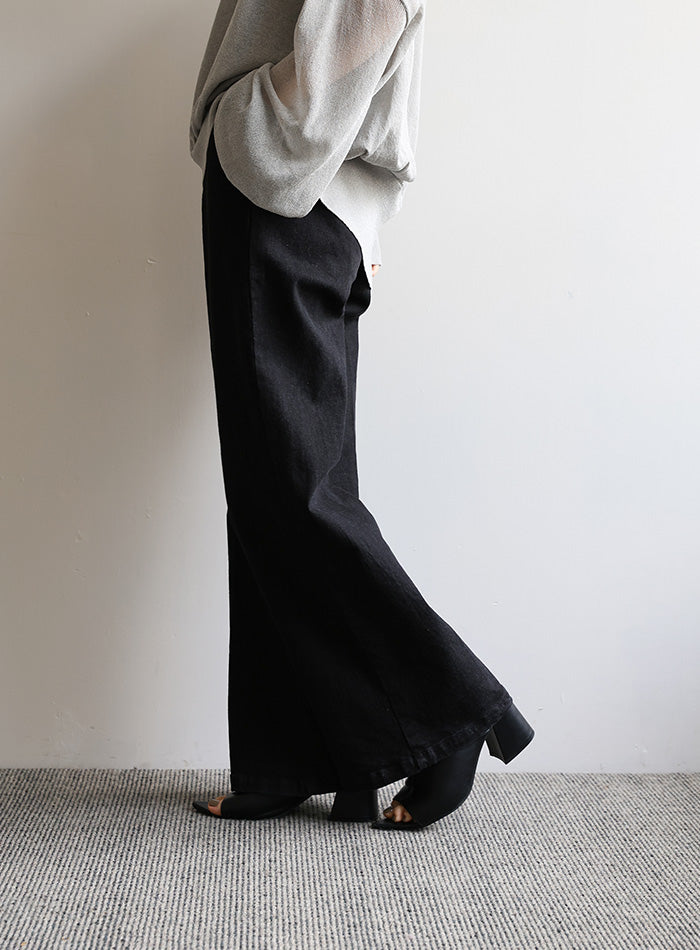 【Et】セミフレアデニムパンツ【SALE】