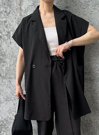 フレンチスリーブテーラードジャケット【SALE】