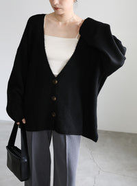 スリーブリンキングVネックカーディガン【by SON】