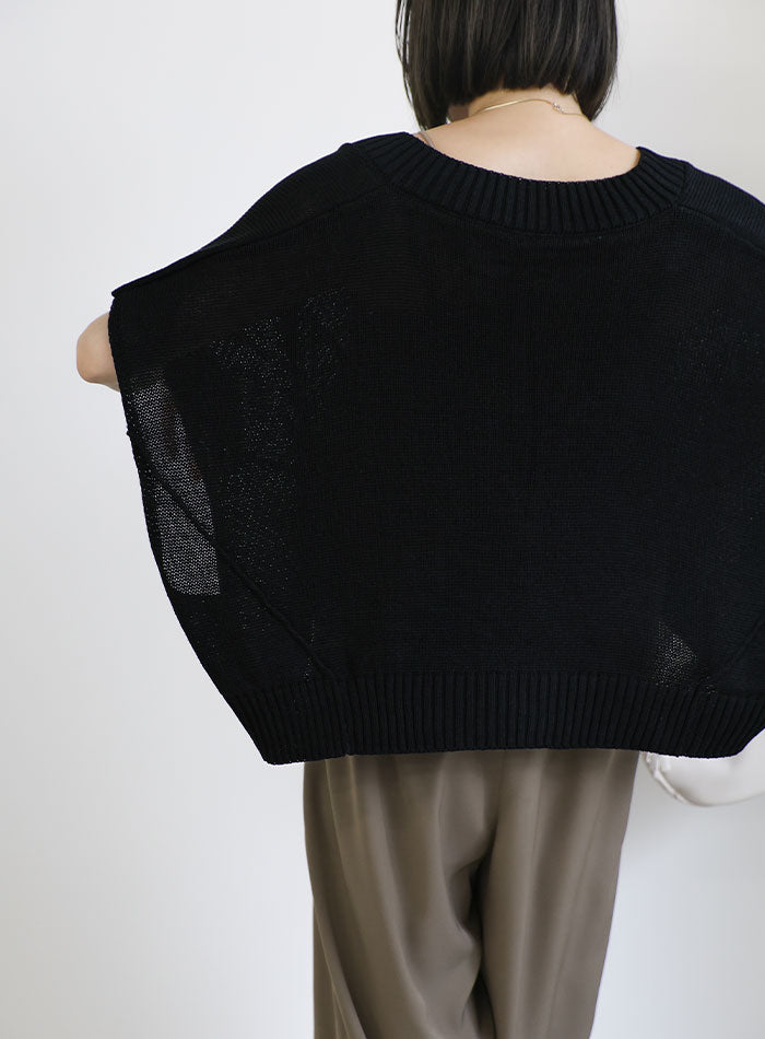 Vネックサマーニットベスト【SALE】