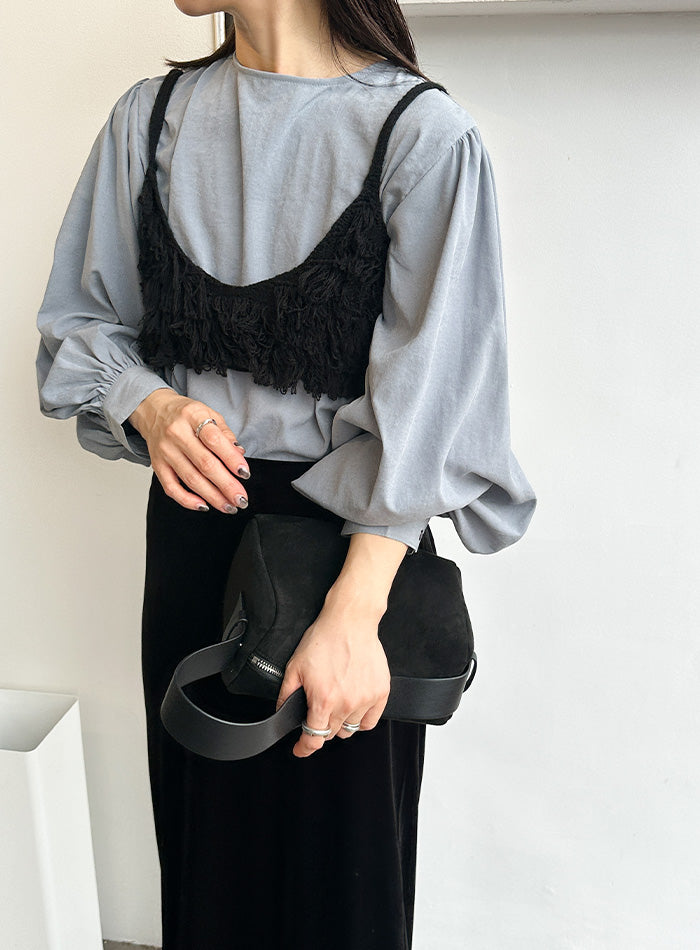 フリンジニットビスチェ【by SON】