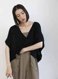 Vネックサマーニットベスト【SALE】