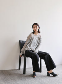 【Et】セミフレアデニムパンツ【SALE】