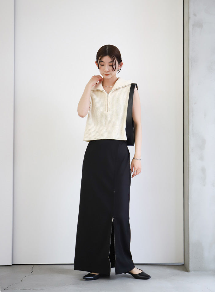 サイドジップスリットスカート【SALE】