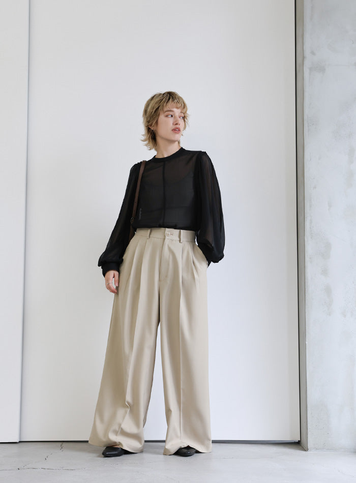 BABYLONE 2WAYチンツブラウス　ブラウン　新品　試着のみ セール】2WAYチンツブラウス（シャツ/ブラウス）｜BABYLONE