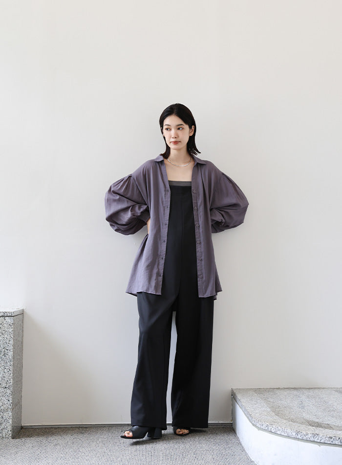 Et】No-Collar Jacket Overalls Set – SELECT MOCA