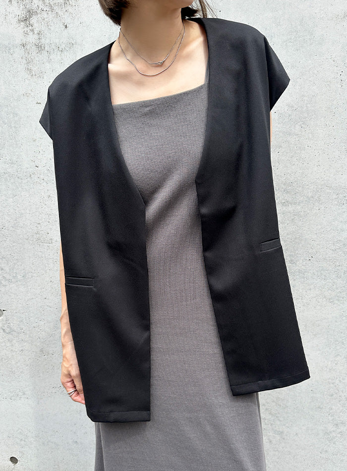 ノーカラーバックタックベスト【SALE】 – SELECT MOCA