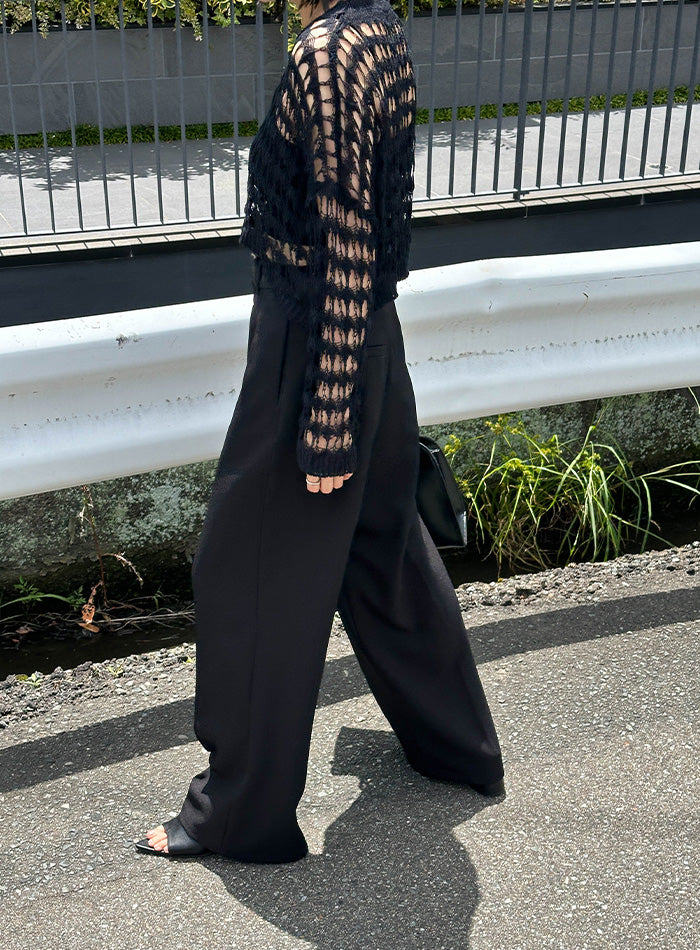 jaded london トップス メッシュニット　mesh knit 短丈 ショート丈メッシュニットトップス 春 夏[品番：SHNW0009432