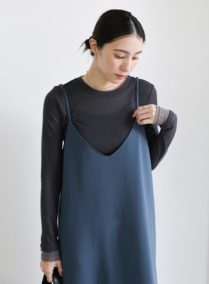 2WAYカットジョーゼットキャミワンピース