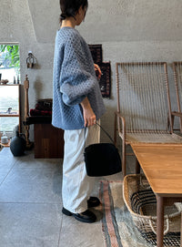 【サイズ展開あり】オーバーサイズハニカムニット【by SON】
