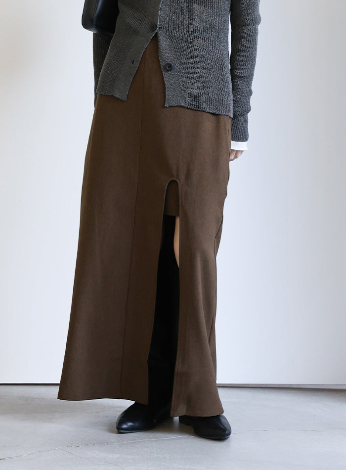 フェイクレイヤードスリットスカート