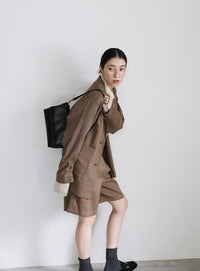 チェック柄ハーフパンツ【SALE】