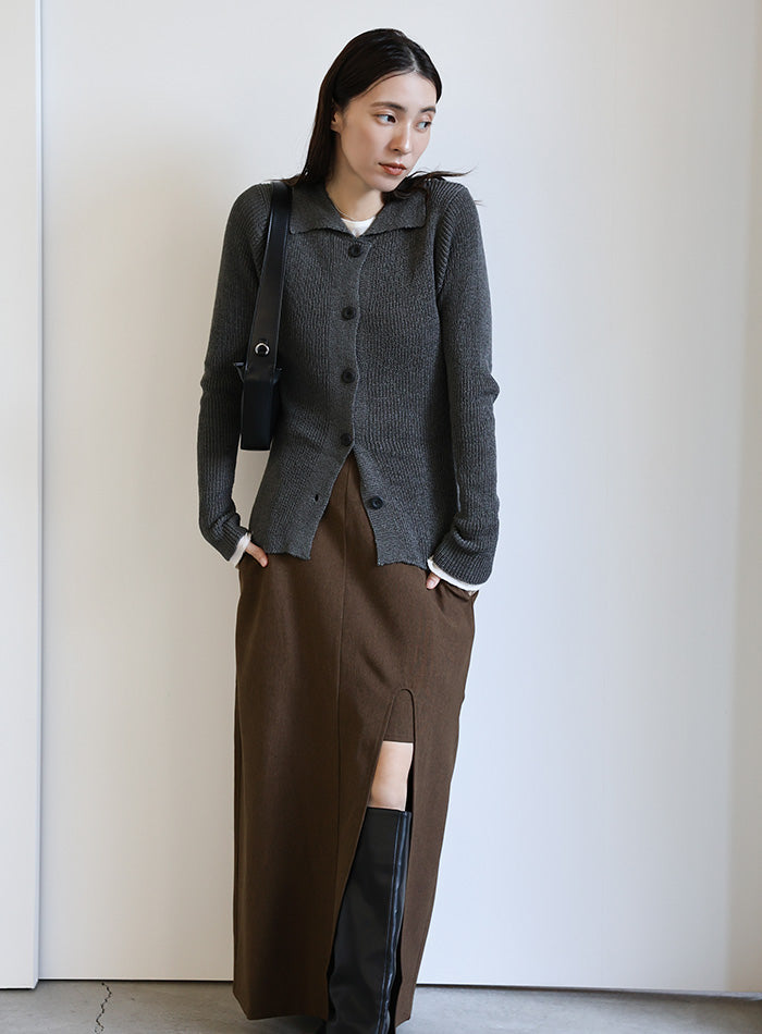 フェイクレイヤードスリットスカート