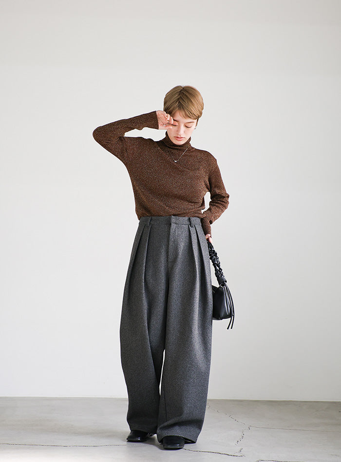 ラメリブハイネックニット – SELECT MOCA