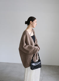 スリーブリンキングVネックカーディガン【by SON】