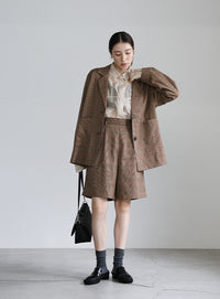 チェック柄ハーフパンツ【SALE】